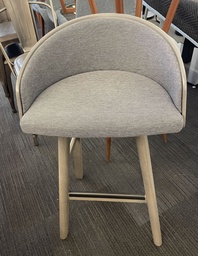 [#B1-pic_128] Grey upsolstered bar height stool