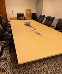 [#C6-45] 2 PIECE CONFERENCE TABLE-E5