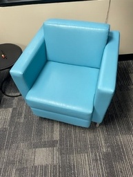 [#B12-38] Blue Lounge Chair