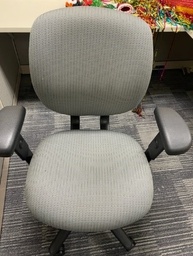 [#B13-79] Grey with Black Stripes, Task Chair