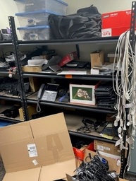 [#D25-94] Black Metal Shelves