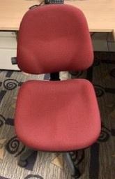 [#B13-89] Red Task Chair