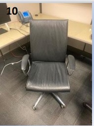 [#B6-119] Black Leather with Black Base