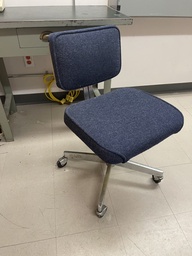 [#B12-27] Dark Blue Mid Back Chair