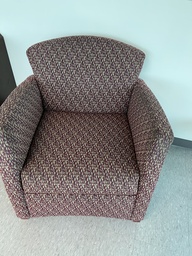 [#B12-34] Red Pattern Lounge Chairs