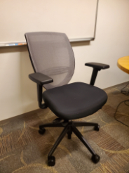 [#B13-2] Grey/Black Mesh Task Chair