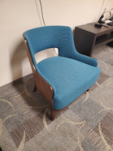 [#B8-26] Blue Guest Chair