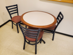 [#C2-68] Round Cafeteria Table, 3'