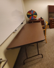 [#C8-101] Brown Folding Table