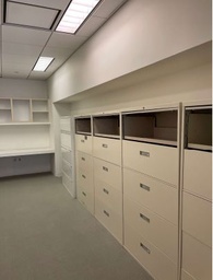 [#D12-11] 5 High Lateral Filing Cabinets - 36"