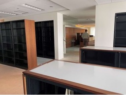 [#D1-17] 2 High Lateral Bookcase with Wood Cladding - 36" (Photo Representation)