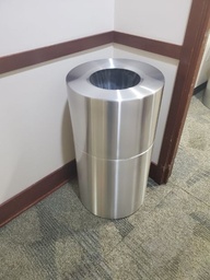 [#00-251] Chrome Trash Can