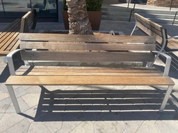 [#B2] Wood Bench approx 6 ft x 2 ft x30 in high