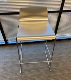 [#B1-11] Tall Silver Stool