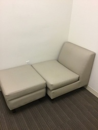 [#B12-76] Single sofa (30”L x 30”W x 30”H) with Ottoman (30”L x 30”W x 18”H)