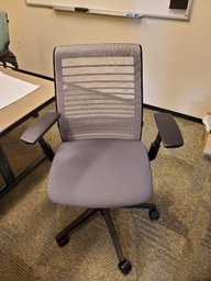 [#B13-274] Grey Mesh Task Chair
