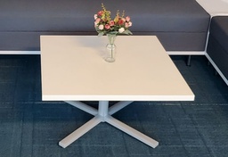 [#C3-333] White Square Coffee Table