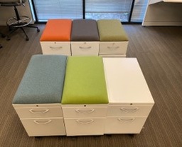 [#D16-128] 2 Drawer Storage Pedestals 