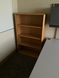 [#D3-93] 4-Shelf Bookcase Light Wood