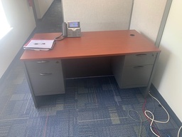 [#E4-2] Desk - 2Ped/Drawer