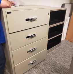 [#D10-79] Filing Cabinet - Metal. 4 Drawer, Fireproof