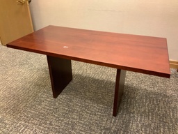 [#C7-23] Conference Table, 72"R, Contemporary, Wood Veneer
