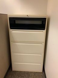 [#D12-64] Lateral File, 42W, 5-Drawer, Putty