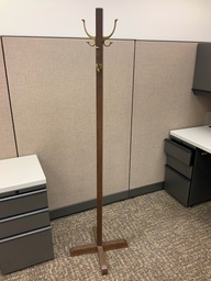 [#I5-14] Coat Tree, Wood, Walnut