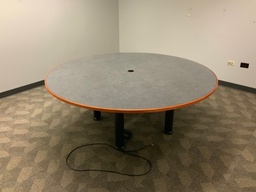 [#C7-71] Conference Table, 72"R, Contemporary, Wood Veneer Edge, Laminate Top