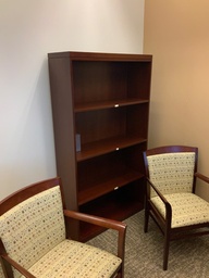 [#D3-7] Bookcases, Wood Veneer, Cherry Finish, 36W x 67"H (matches desking detail)