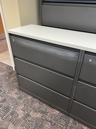 [#D8-8] three door lateral file cabinet
