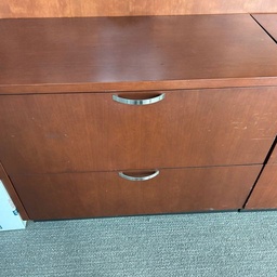 [#D6-34] Wooden 2-door filing cabinet