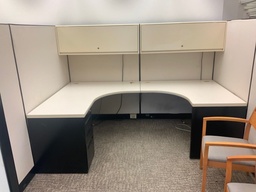 [#A2-117]     Steelcase 9000 Systems, 8x8 Cubicle, Cluster of  4