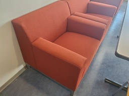 [#B12-390] Orange Lounge Chair