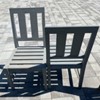 [#B12-147] Gray Patio Chair (Vertical panels on back)