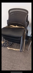 [#B4-1] Black Stacking Chairs