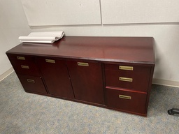 [#D5-27] Wood Credenza - Dark