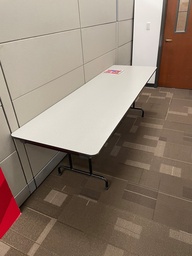 [#C8-50] Folding Table - Light Gray Top