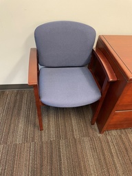 [#B5-53] Blue Conference Chair - With Arms