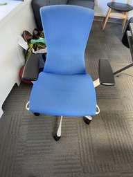 [#B13-1529] Blue &amp; White task chairs