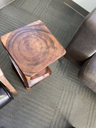 [#C11-1543] Square wood side table