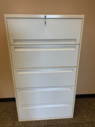 [#D12-GP33 Pic # (143)] 36"W 5-Drawer Lateral File, Putty