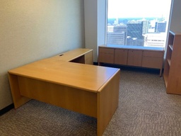 [#D5-GP33 Pic # (200)] Credenza,Storage, BF Left &amp; Right w/ 2 Doors, 8-Way Radius Edge Detail