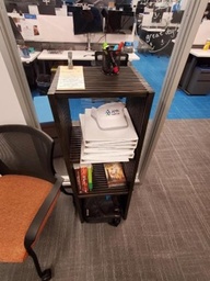 [#D2-22] Small Brown Bookcase - 3 shelves