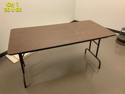 [#C8-137] Folding Table, 30x60