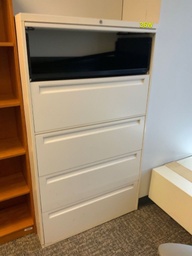 [#D12-73] Lateral File, 36W, 5-Drawer, Putty