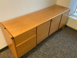 [#D5-94] Credenza,Storage, BF Left &amp; Right w/ 2 Doors, 8-Way Radius Edge Detail