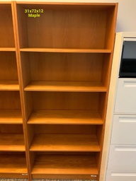 [#D4-71] Bookcases, Wood Veneer, 31W x 72H x 12D