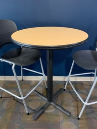 [#C2] cafe table - 30" round bar height non-flip