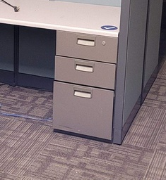 [#D16-25] Cubicle 3 Drawer Pedestal